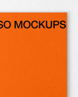 A4 letterhead PSD mockup on a clean color-editable background – FURIOSO