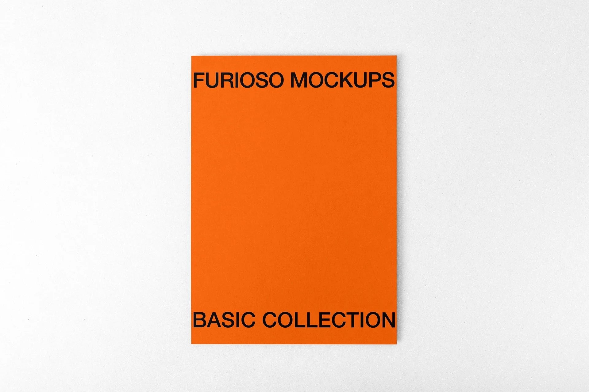 A4 letterhead PSD mockup on a clean color-editable background – FURIOSO