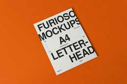 A4 Letterhead Mockup 05FM PSD mockup from the Basic Collection – FURIOSO