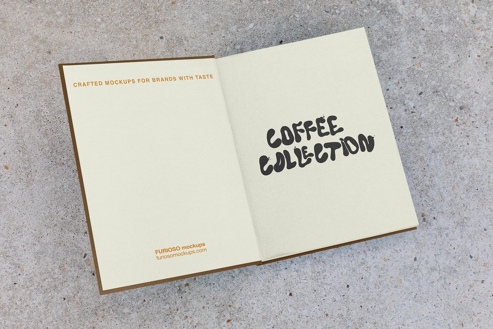 Book Mockup 01CC PSD mockup from the Coffee Collection – FURIOSO