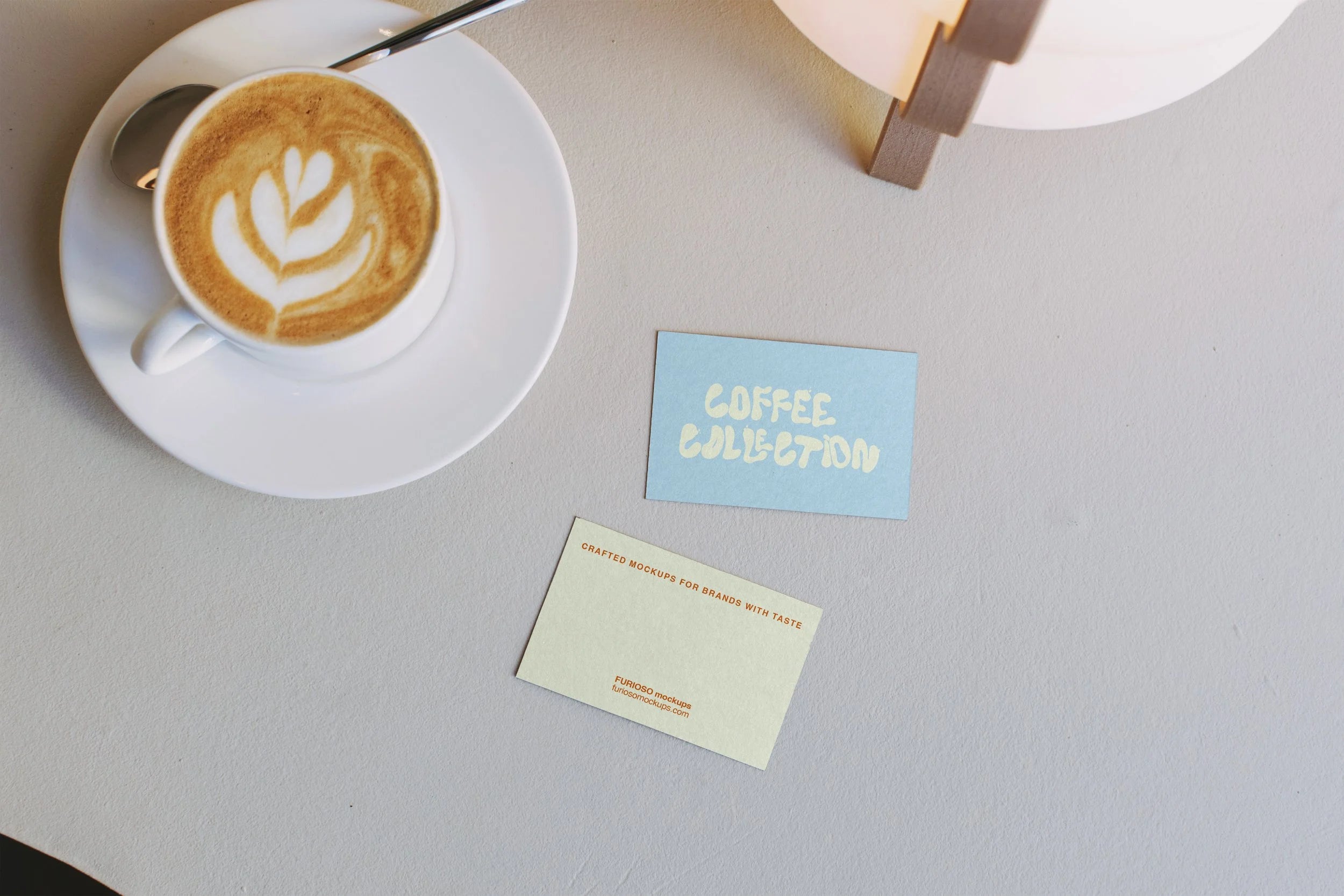 Business Cards Mockup 01CC PSD mockup from the Coffee Collection – FURIOSO