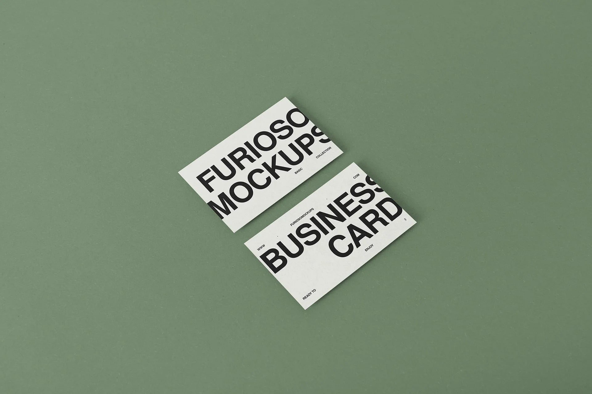 Business Cards Mockup 22FM PSD mockup from the Basic Collection – FURIOSO