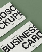 Business Cards Mockup 22FM PSD mockup from the Basic Collection – FURIOSO