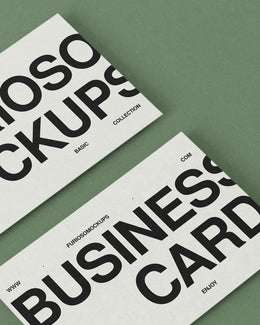 Business Cards Mockup 22FM PSD mockup from the Basic Collection – FURIOSO