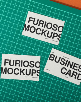 Business Cards Mockup 24FM PSD mockup from the Basic Collection – FURIOSO
