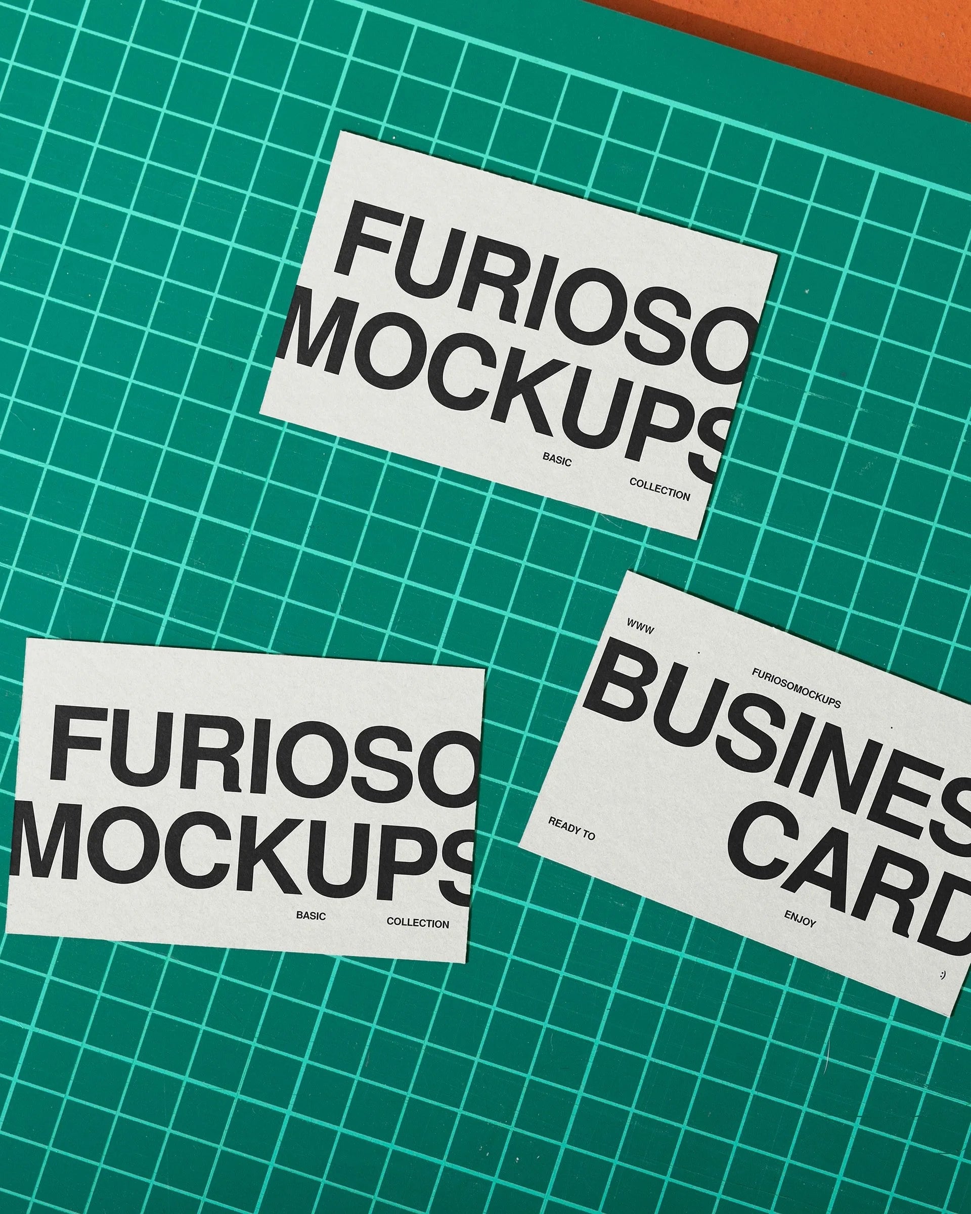Business Cards Mockup 24FM PSD mockup from the Basic Collection – FURIOSO