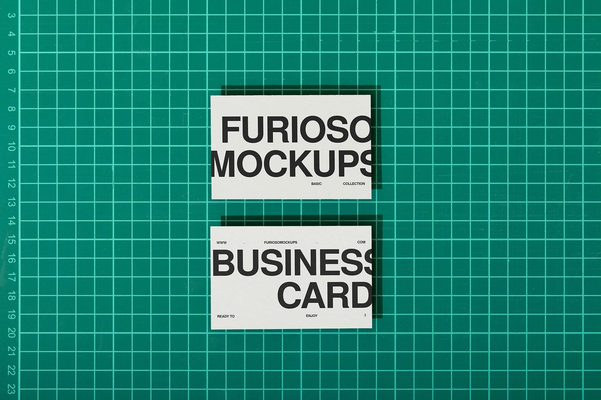 Business Cards Mockup 25FM PSD mockup from the Basic Collection – FURIOSO