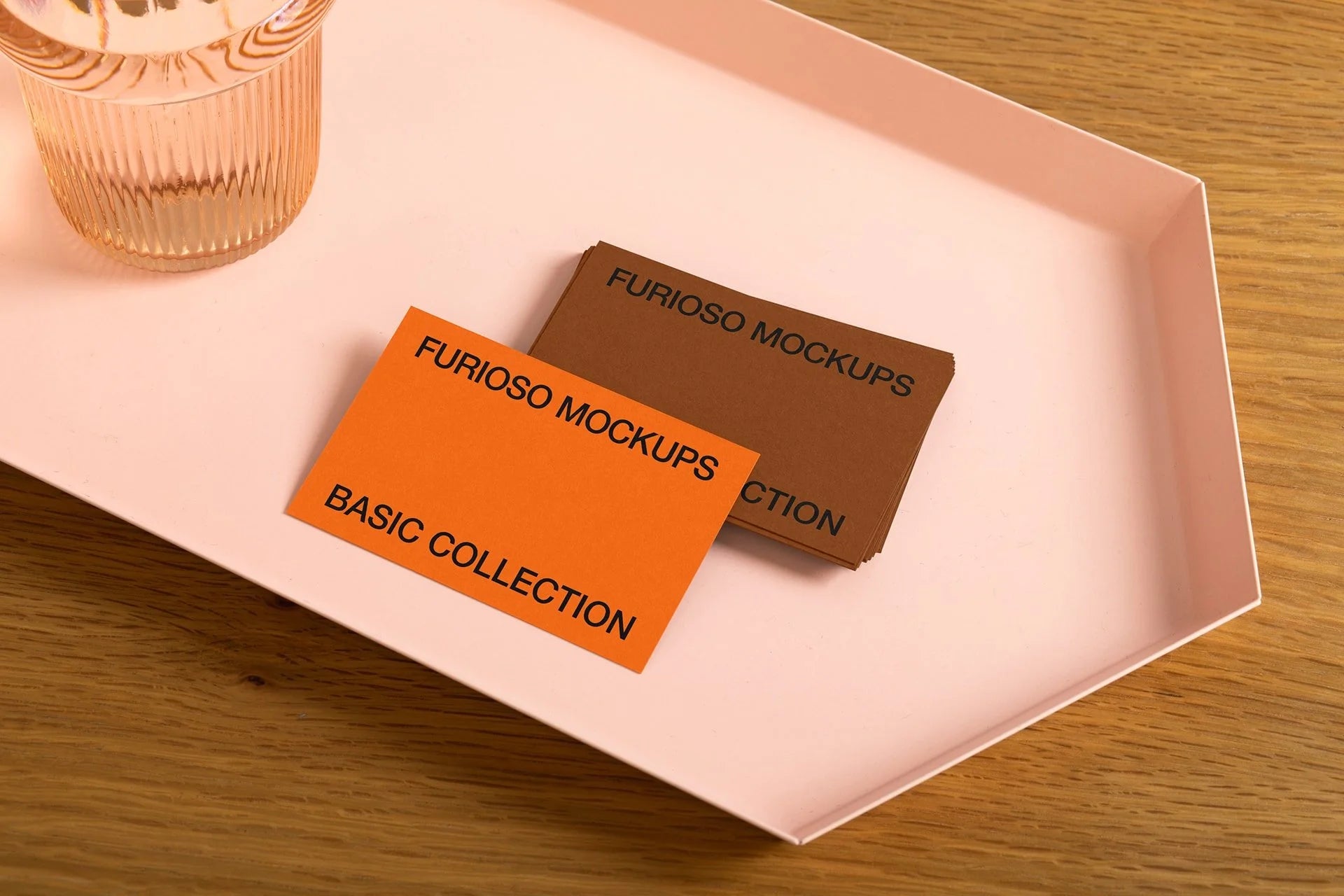 Business Cards Mockup 26FM PSD mockup from the Basic Collection – FURIOSO