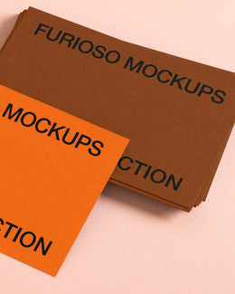 Business Cards Mockup 26FM PSD mockup from the Basic Collection – FURIOSO