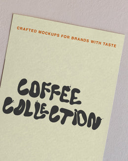 Card Mockup 01CC PSD mockup from the Coffee Collection – FURIOSO