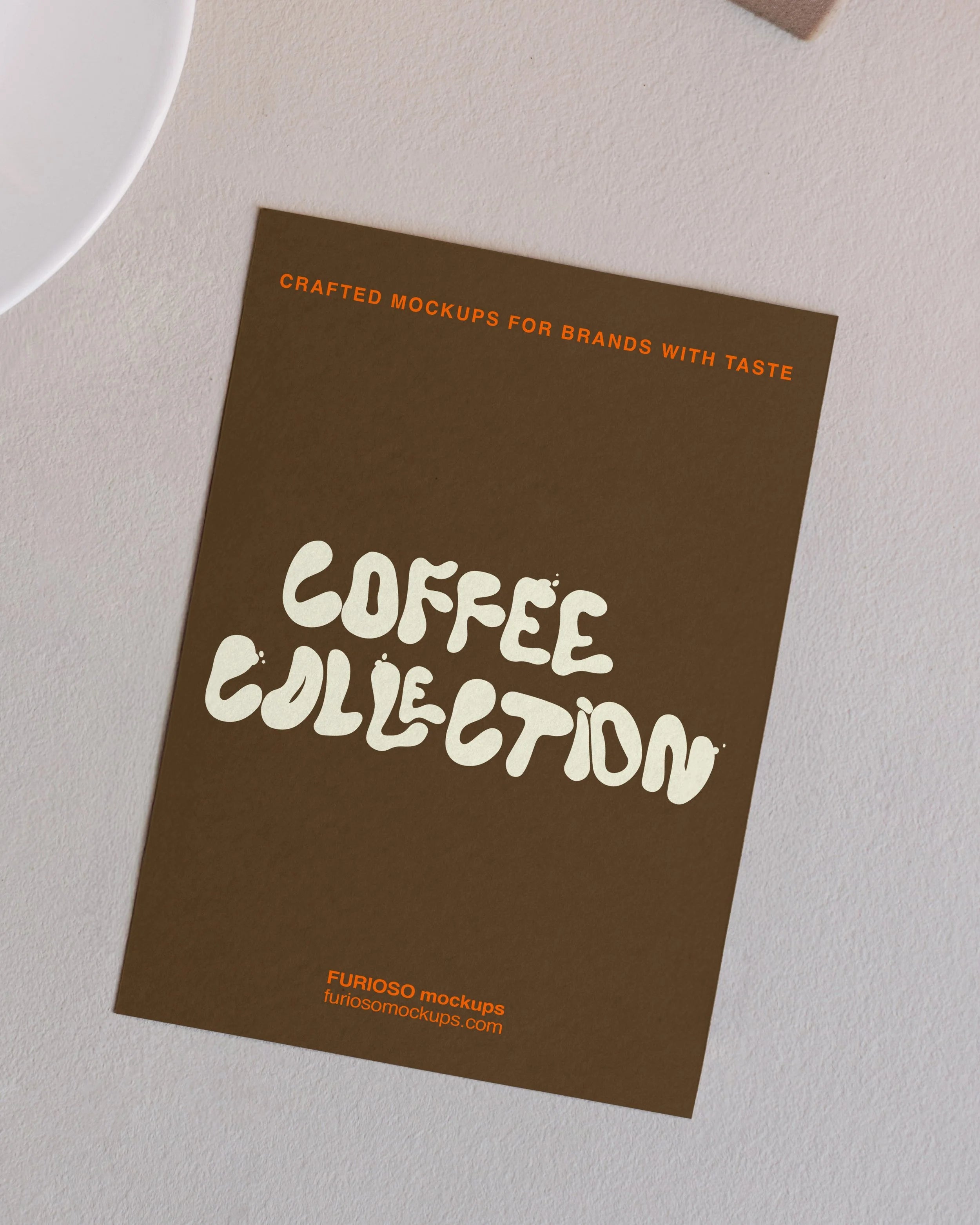 Card Mockup 01CC PSD mockup from the Coffee Collection – FURIOSO