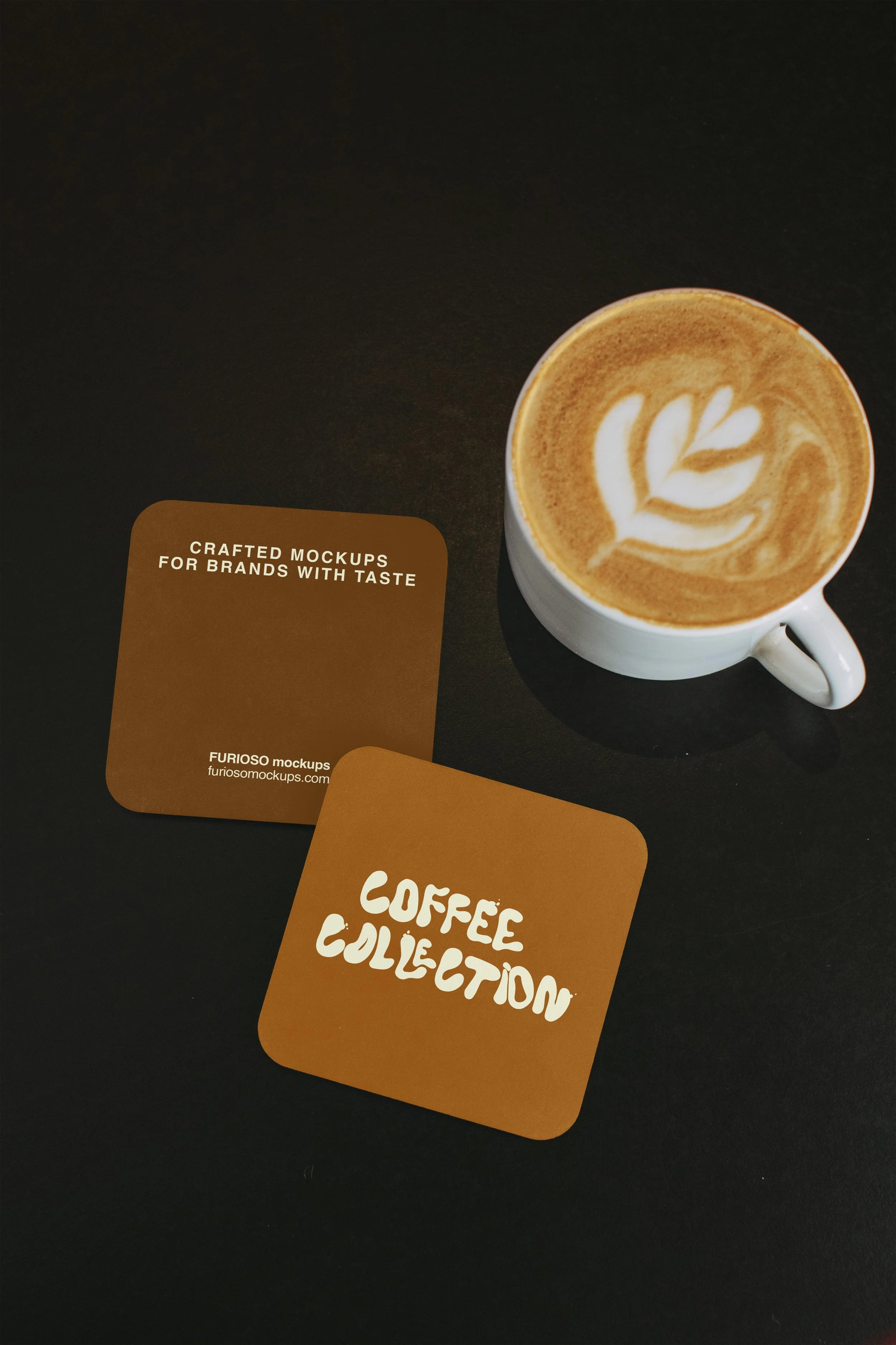 Coaster Mockup 01CC PSD mockup from the Coffee Collection – FURIOSO