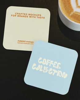 Coaster Mockup 01CC PSD mockup from the Coffee Collection – FURIOSO