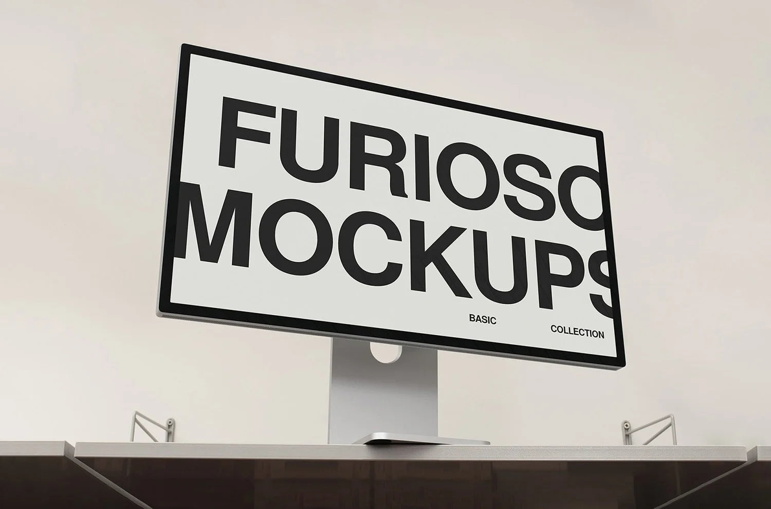 Mac Studio Display Mockup 02FM PSD mockup from the Basic Collection – FURIOSO