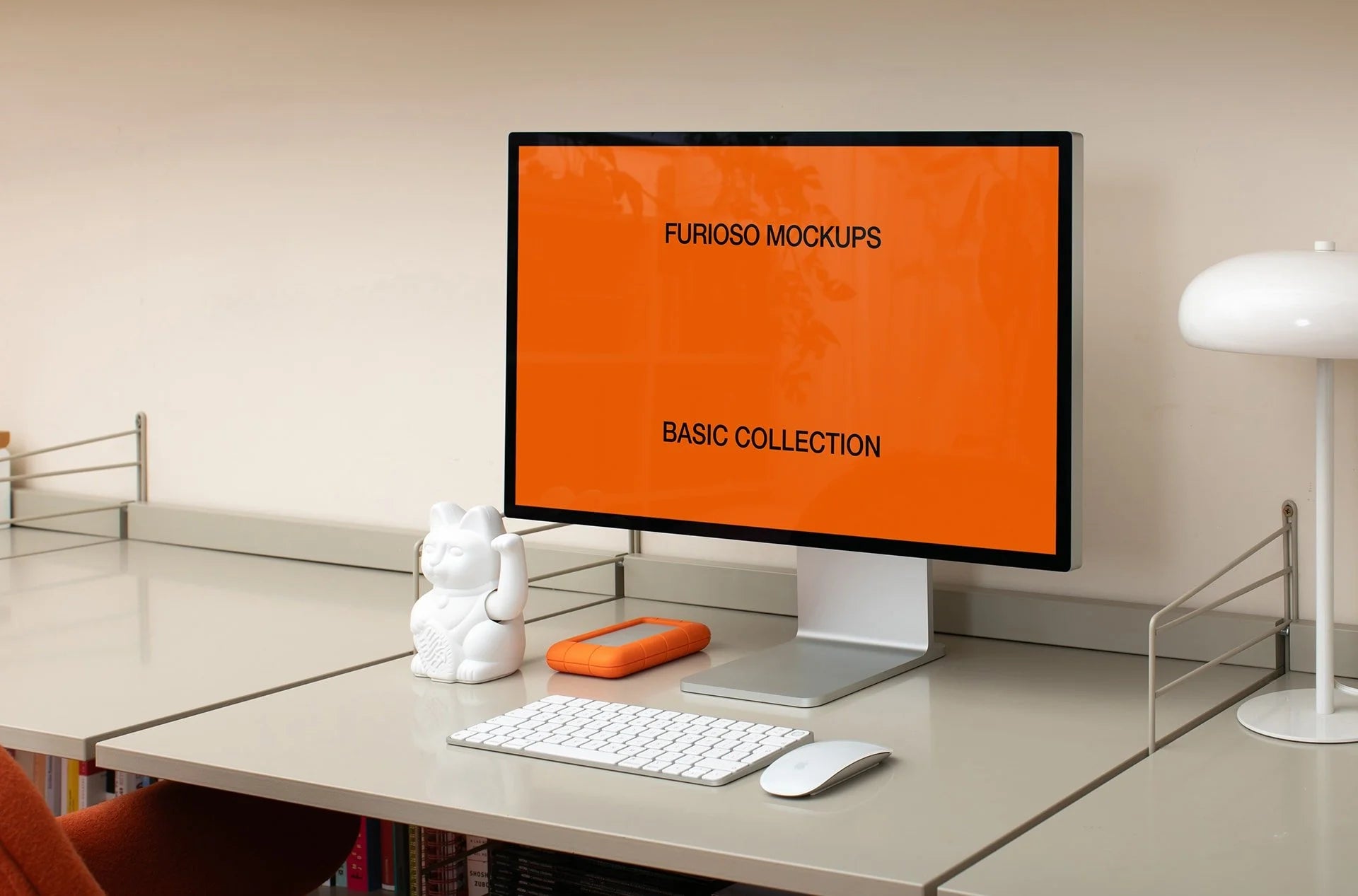 Mac Studio Display Mockup 03FM PSD mockup from the Basic Collection – FURIOSO