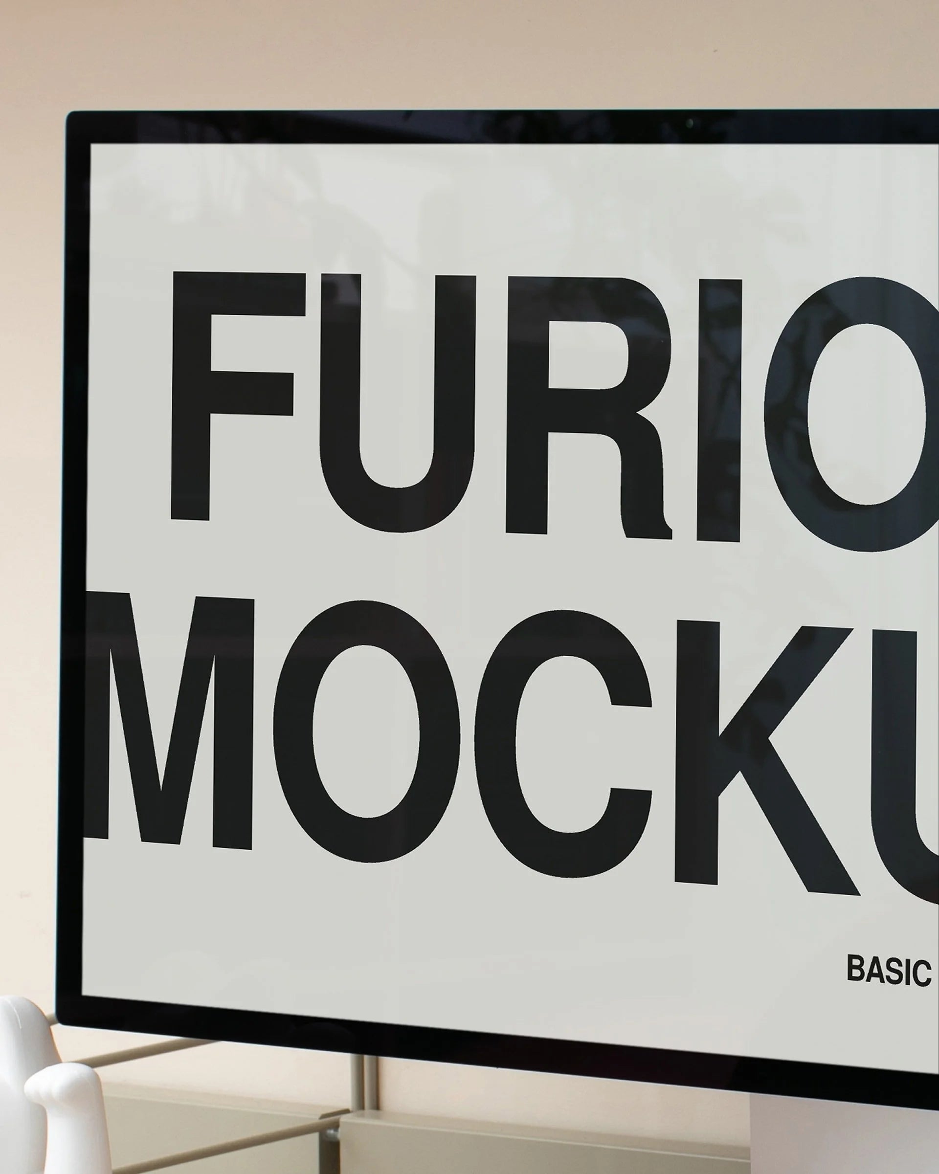 Mac Studio Display Mockup 03FM PSD mockup from the Basic Collection – FURIOSO
