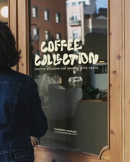 Glass Door Mockup 01CC PSD mockup from the Coffee Collection – FURIOSO