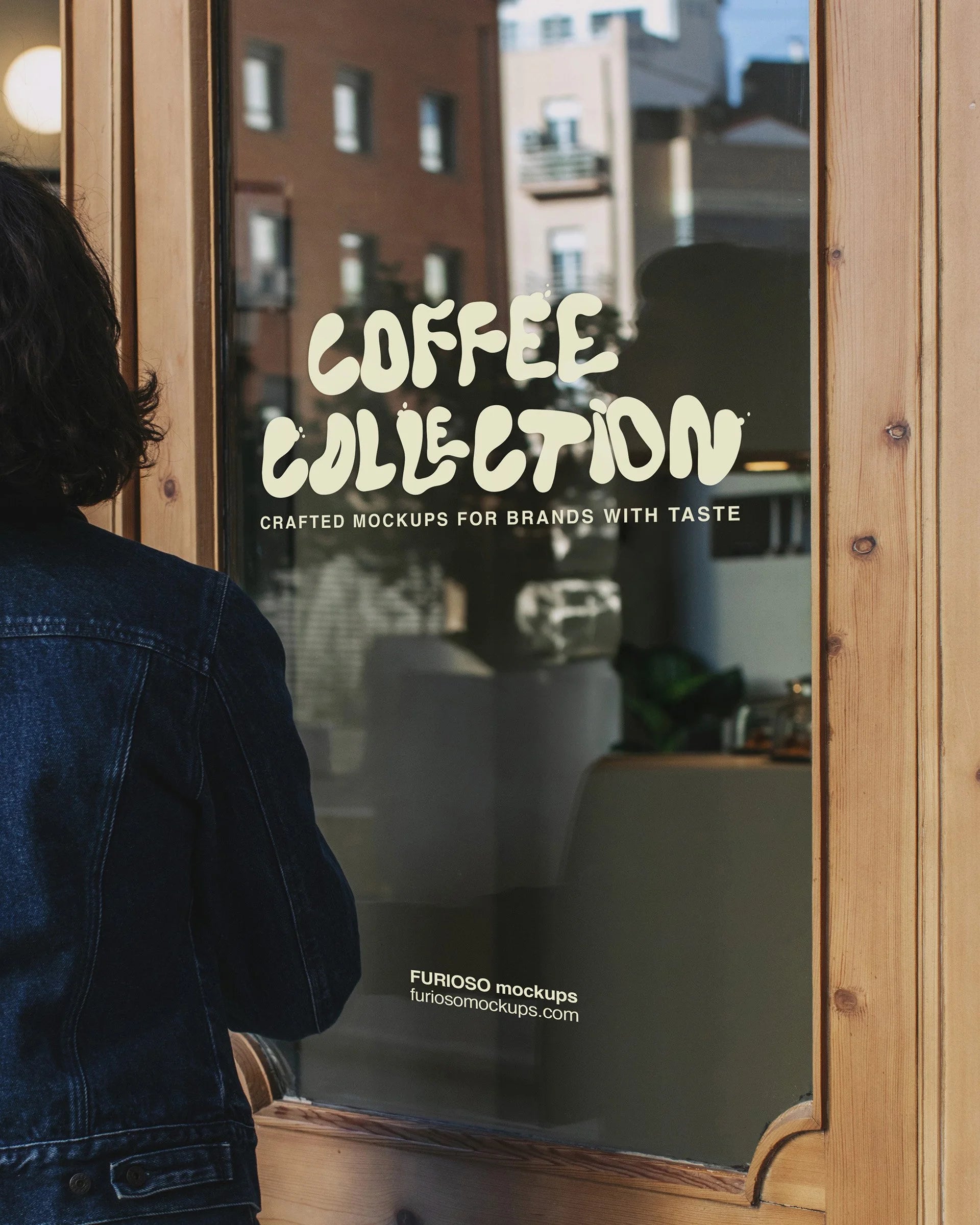 Glass Door Mockup 01CC PSD mockup from the Coffee Collection – FURIOSO