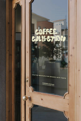 Glass Door Mockup 02CC PSD mockup from the Coffee Collection – FURIOSO