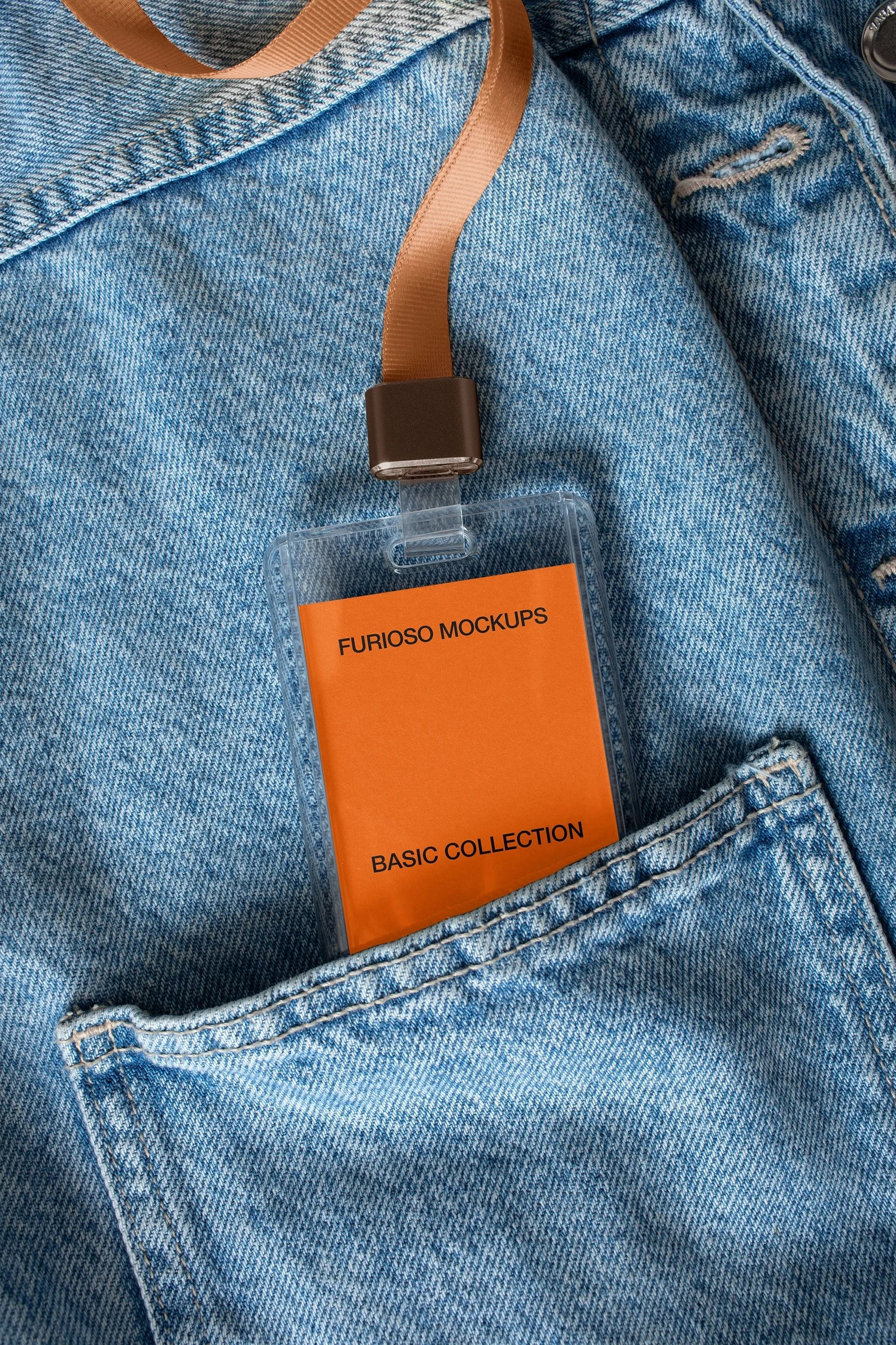 ID Badge Mockup 02FM PSD mockup from the Basic Collection – FURIOSO
