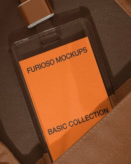 ID Badge Mockup 03FM PSD mockup from the Basic Collection – FURIOSO