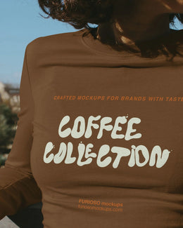 Long Sleeve T-Shirt Mockup 01CC PSD mockup from the Coffee Collection – FURIOSO