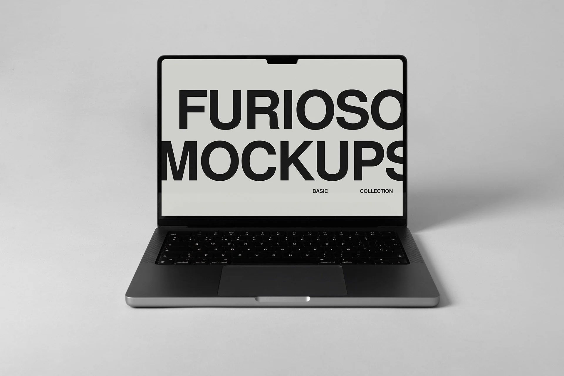 MacBook Mockup 01FM PSD mockup from the Basic Collection – FURIOSO
