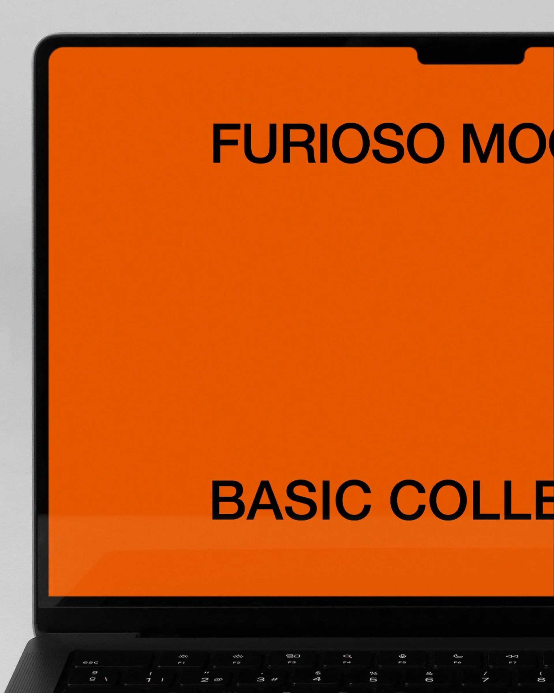 MacBook Mockup 01FM PSD mockup from the Basic Collection – FURIOSO