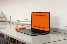 MacBook Mockup 02FM PSD mockup from the Basic Collection – FURIOSO