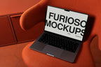 MacBook Mockup 03FM PSD mockup from the Basic Collection – FURIOSO