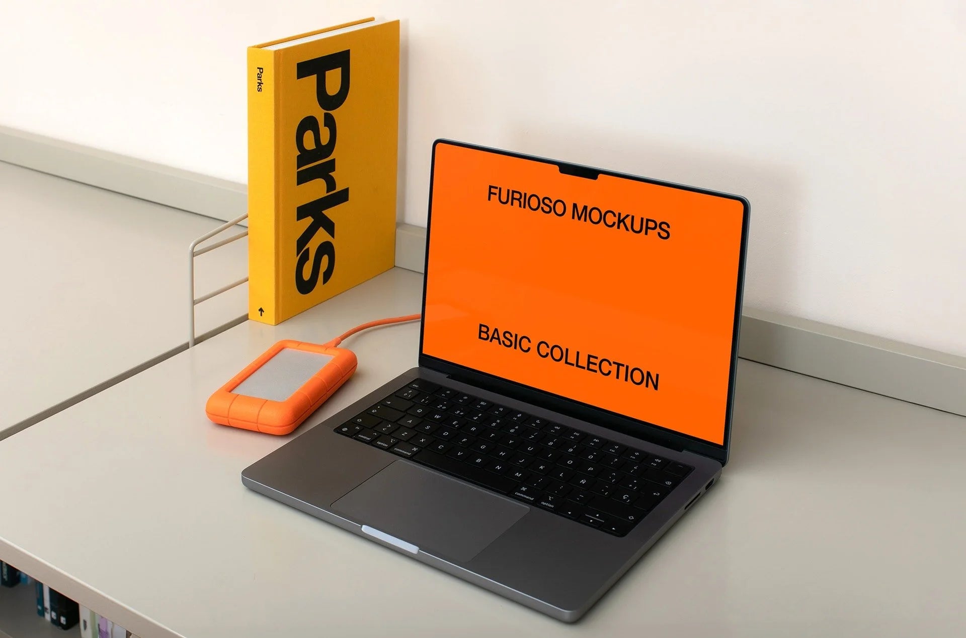 MacBook Mockup 04FM PSD mockup from the Basic Collection – FURIOSO