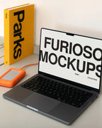 MacBook Mockup 04FM PSD mockup from the Basic Collection – FURIOSO