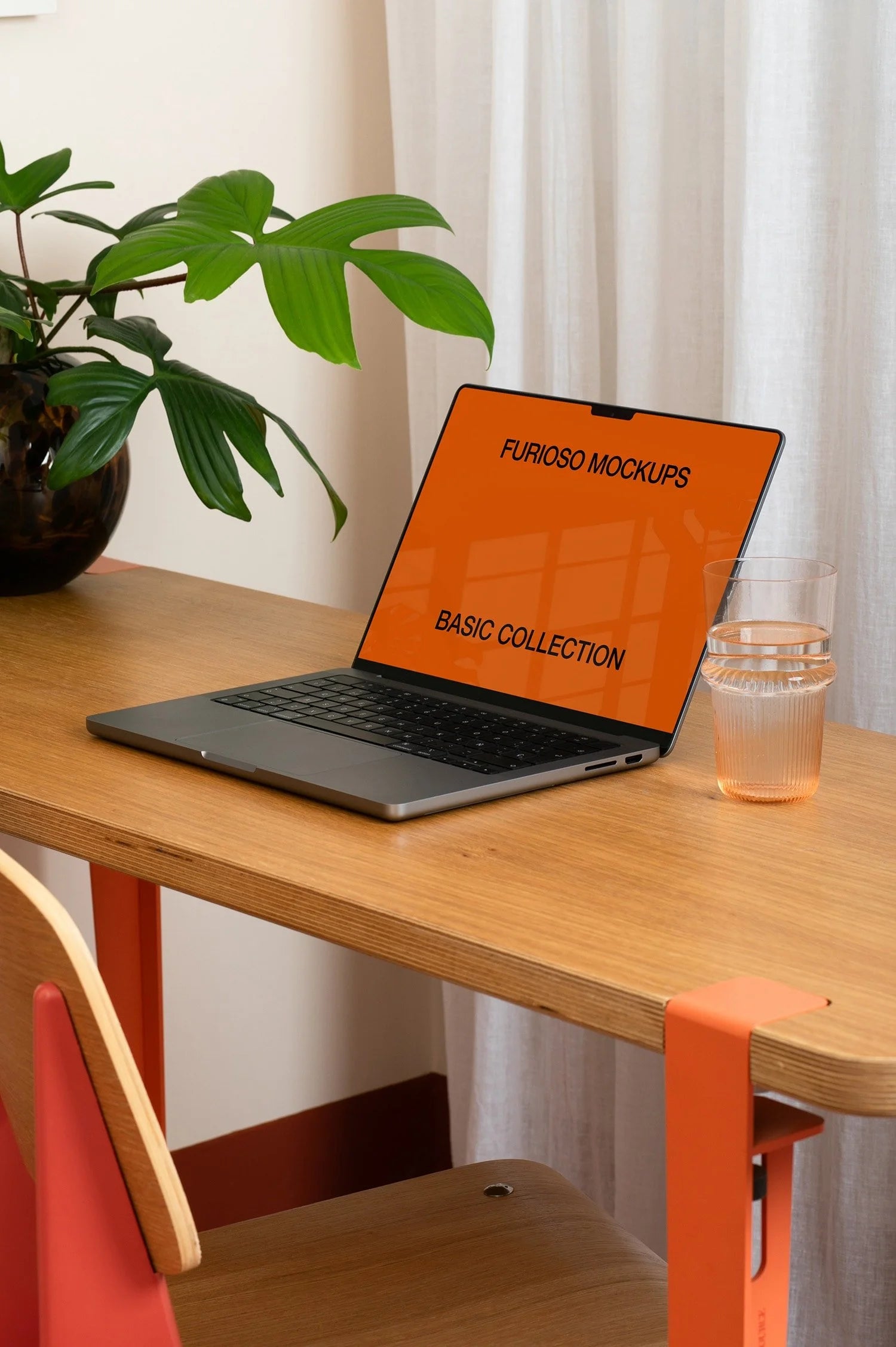 MacBook Mockup 06FM PSD mockup from the Basic Collection – FURIOSO
