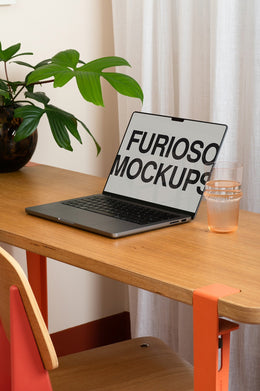 MacBook Mockup 06FM PSD mockup from the Basic Collection – FURIOSO