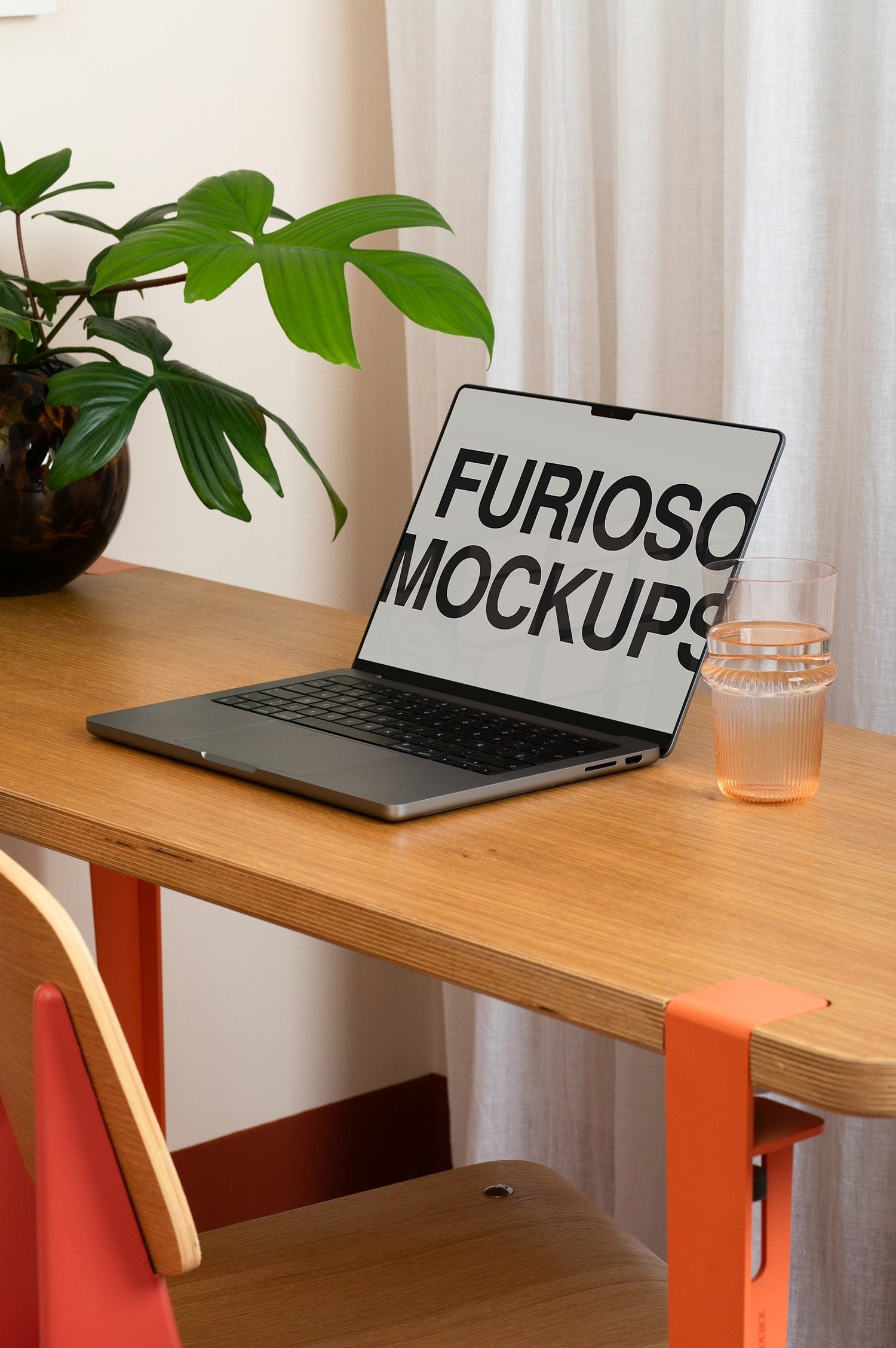 MacBook Mockup 06FM PSD mockup from the Basic Collection – FURIOSO