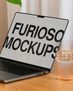 MacBook Mockup 06FM PSD mockup from the Basic Collection – FURIOSO