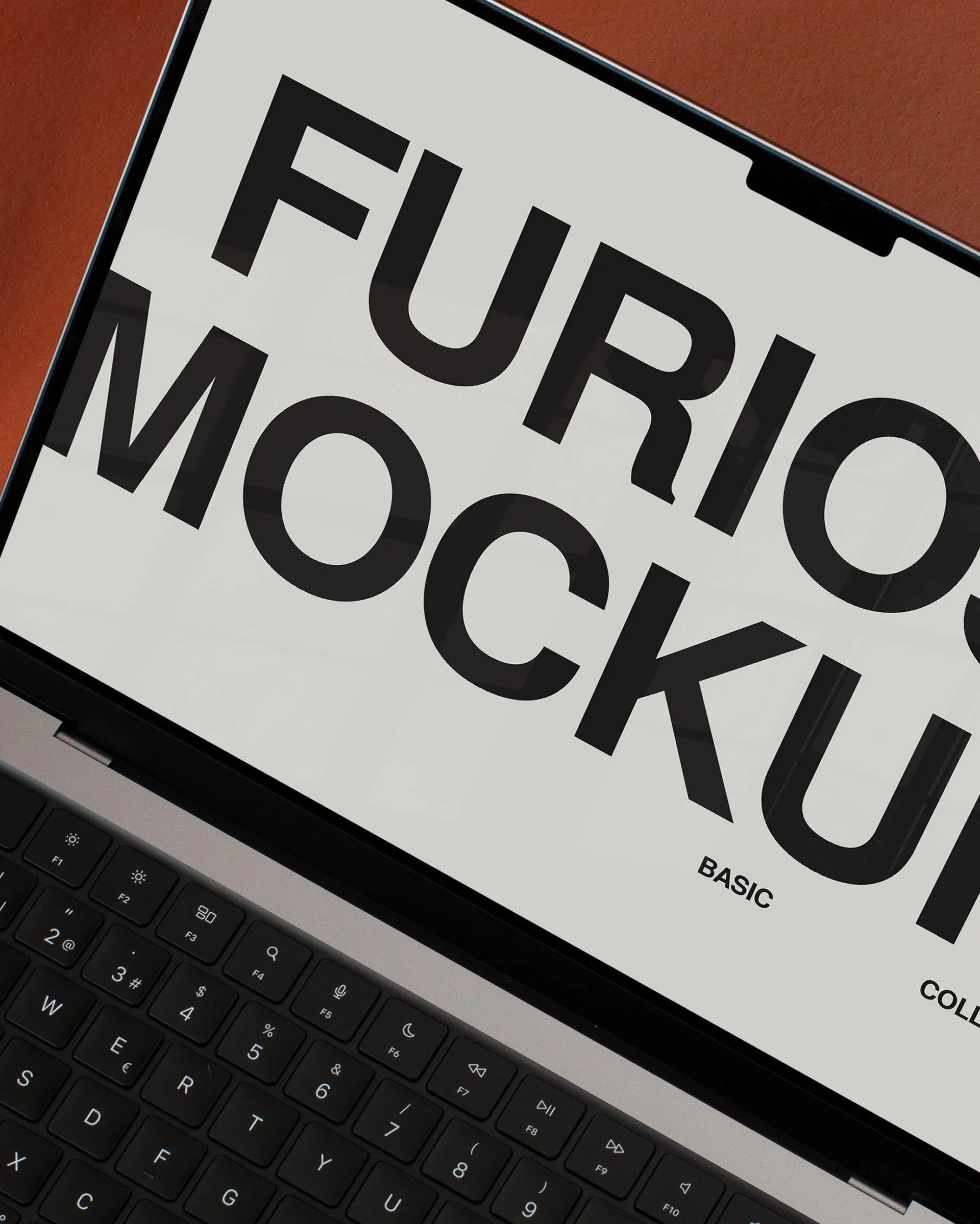 MacBook Mockup 09FM PSD mockup from the Basic Collection – FURIOSO