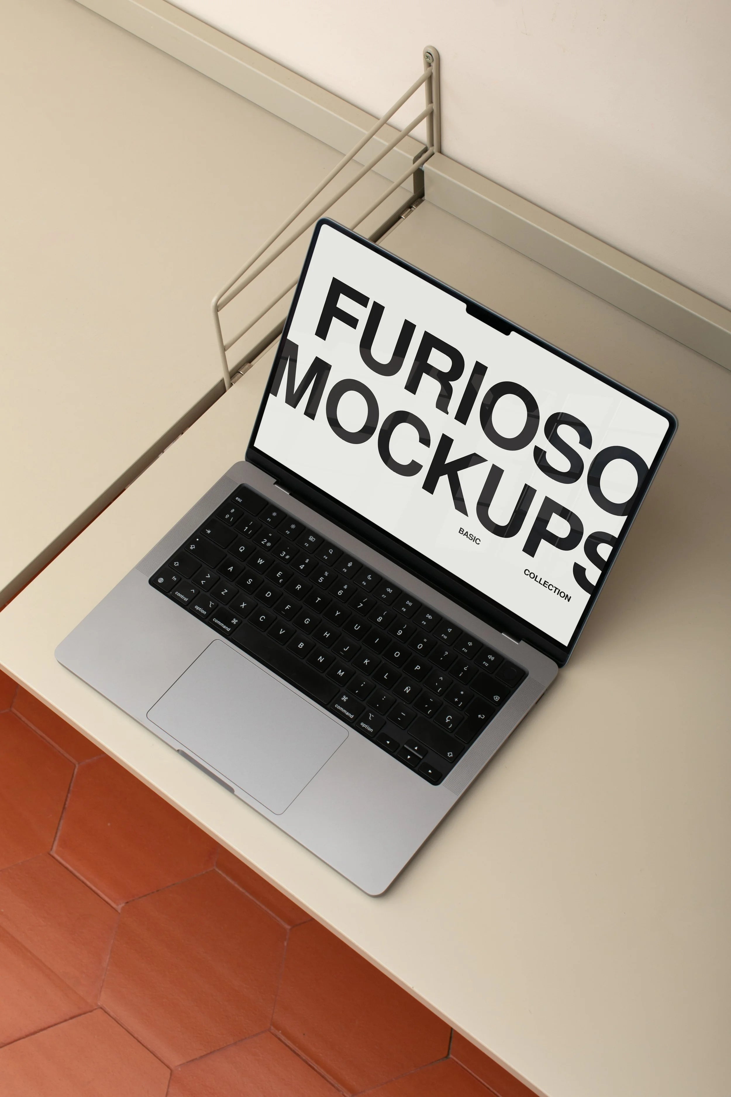 MacBook Mockup 10FM PSD mockup from the Basic Collection – FURIOSO