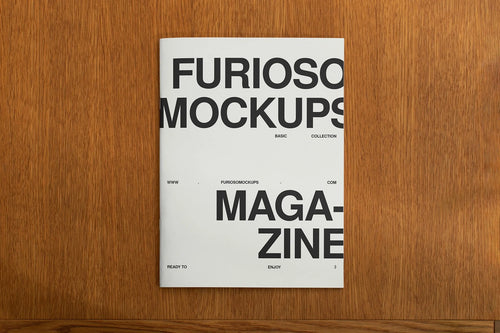 Magazine Mockup 08FM PSD mockup from the Basic Collection – FURIOSO