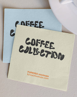 Napkin Mockup 01CC PSD mockup from the Coffee Collection – FURIOSO