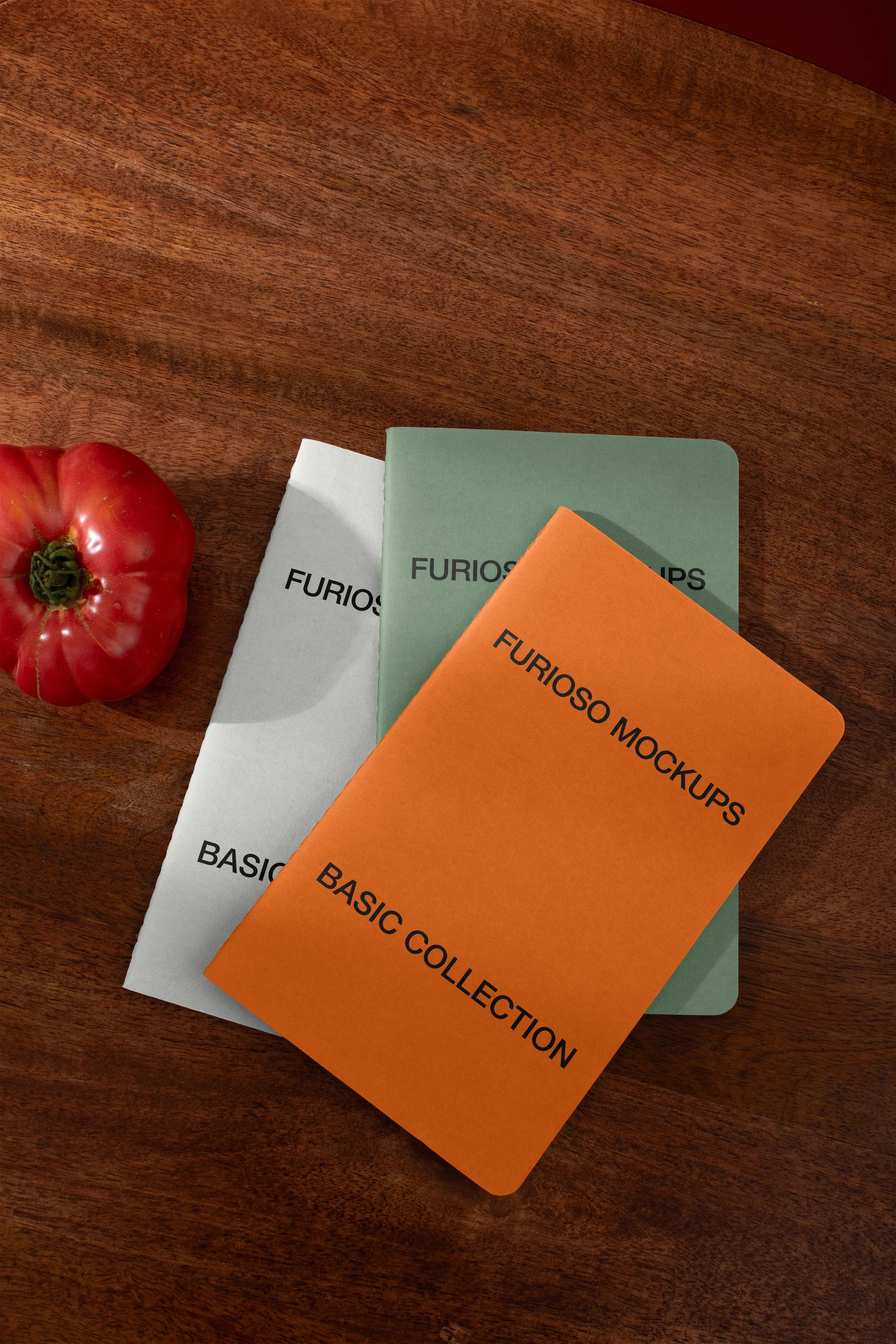 Notebooks Mockup 01FM PSD mockup from the Basic Collection – FURIOSO