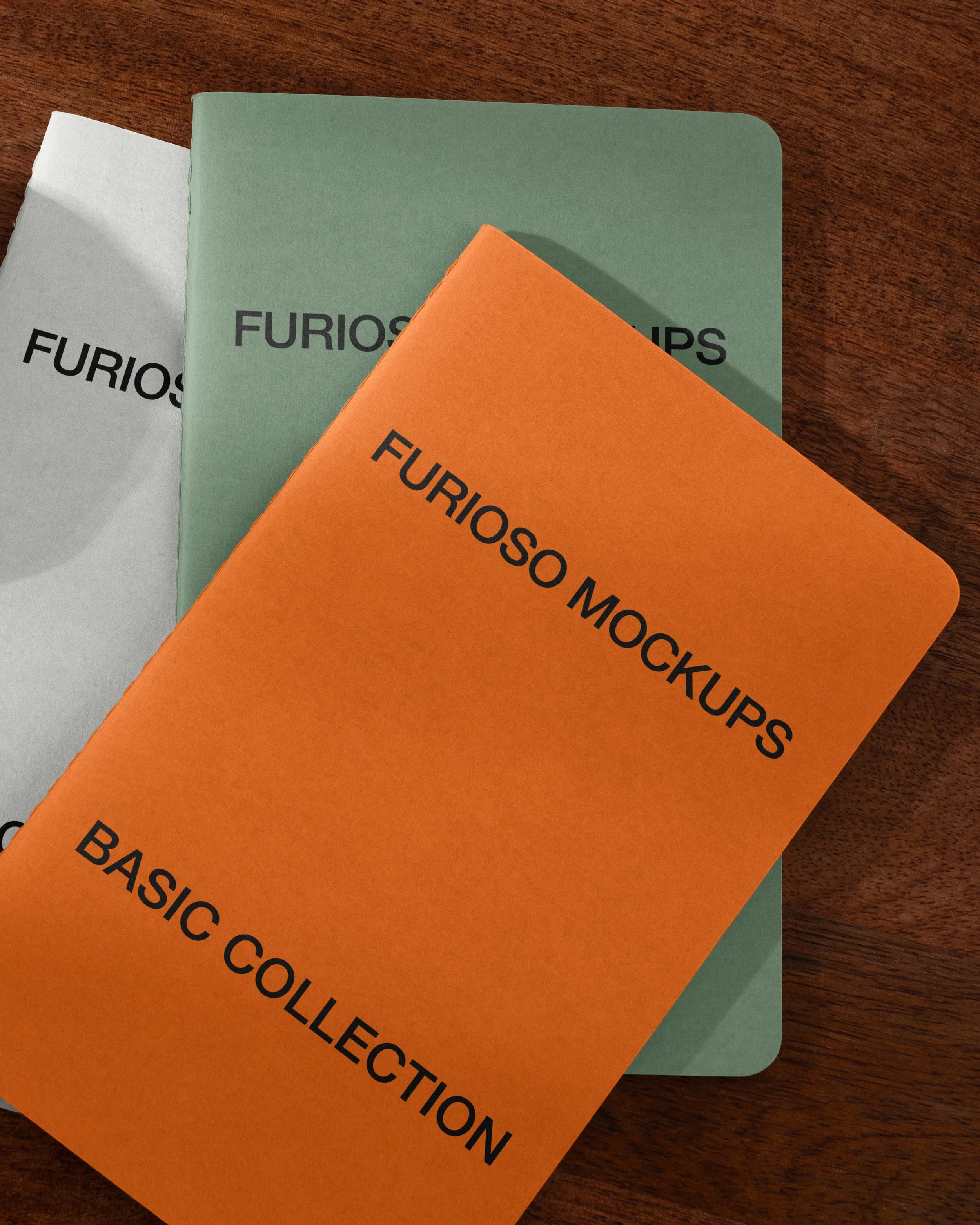Notebooks Mockup 01FM PSD mockup from the Basic Collection – FURIOSO