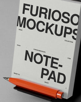 Notepad Mockup 02FM PSD mockup from the Basic Collection – FURIOSO
