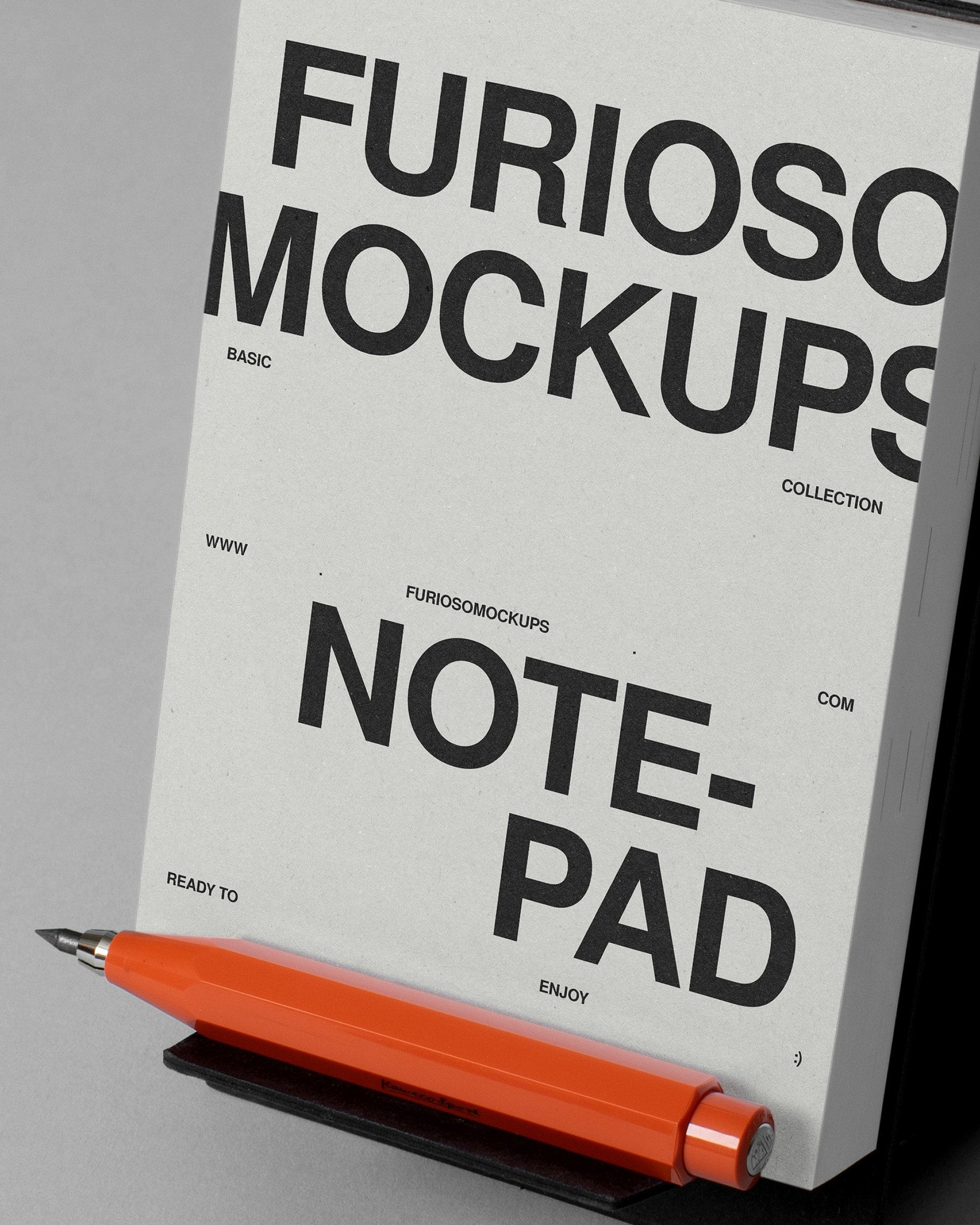 Notepad Mockup 02FM PSD mockup from the Basic Collection – FURIOSO