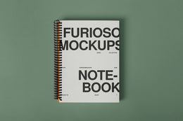 Notepad Mockup 04FM PSD mockup from the Basic Collection – FURIOSO