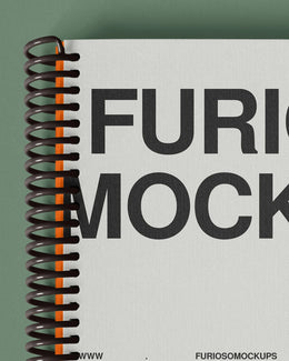 Notepad Mockup 04FM PSD mockup from the Basic Collection – FURIOSO