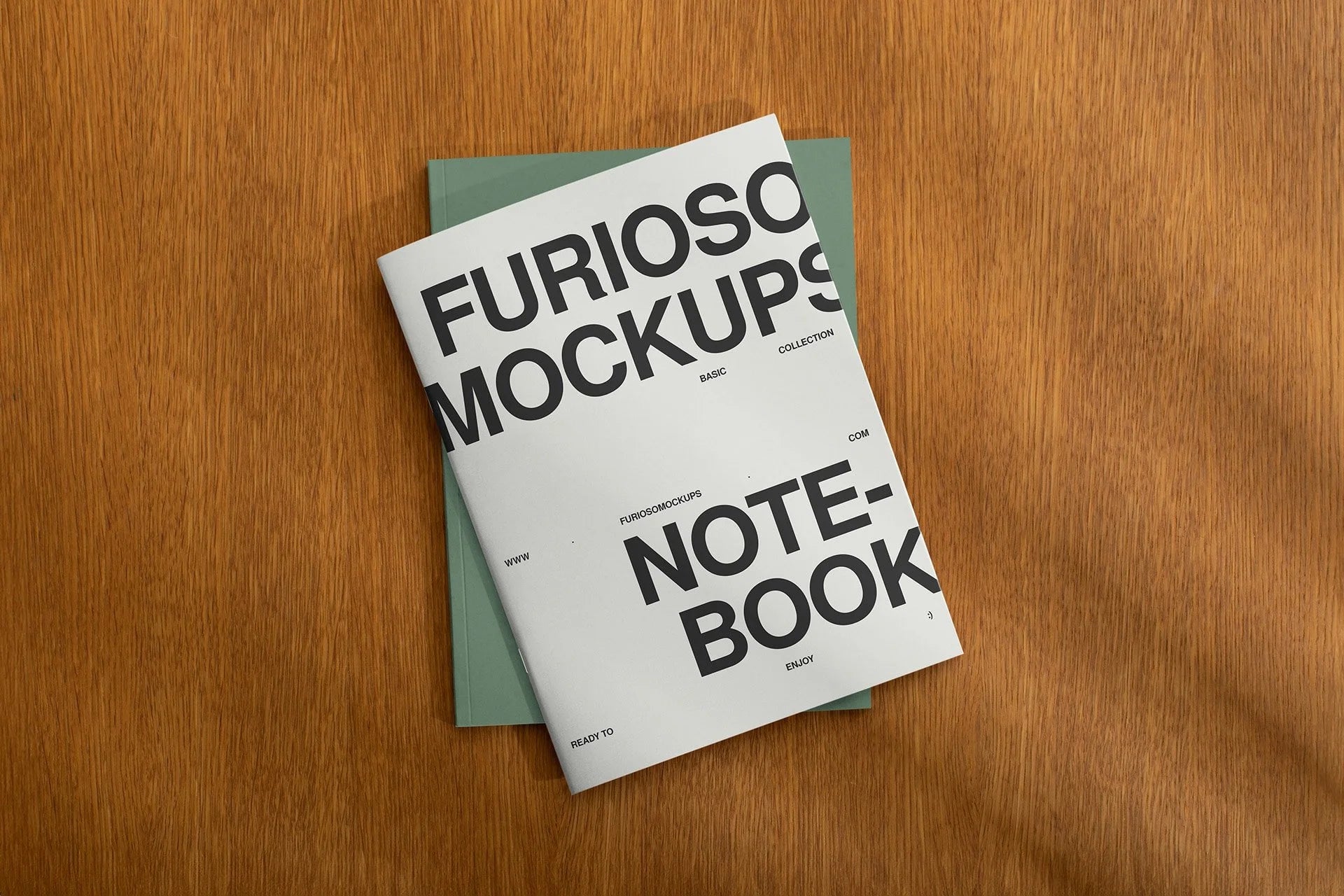 Notepad Mockup 06FM PSD mockup from the Basic Collection – FURIOSO