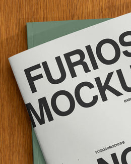 Notepad Mockup 06FM PSD mockup from the Basic Collection – FURIOSO