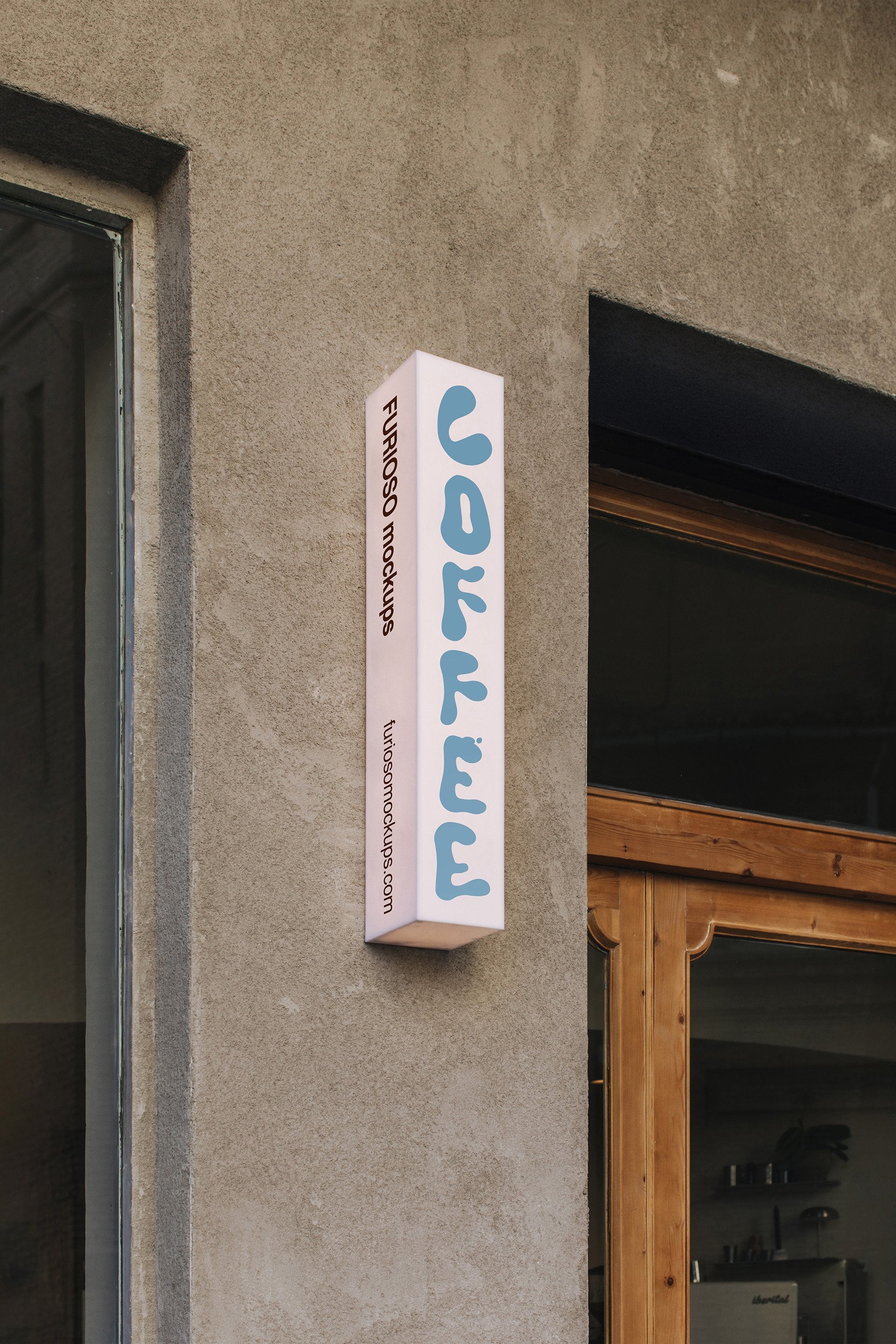 Signage Mockup 01CC PSD mockup from the Coffee Collection – FURIOSO
