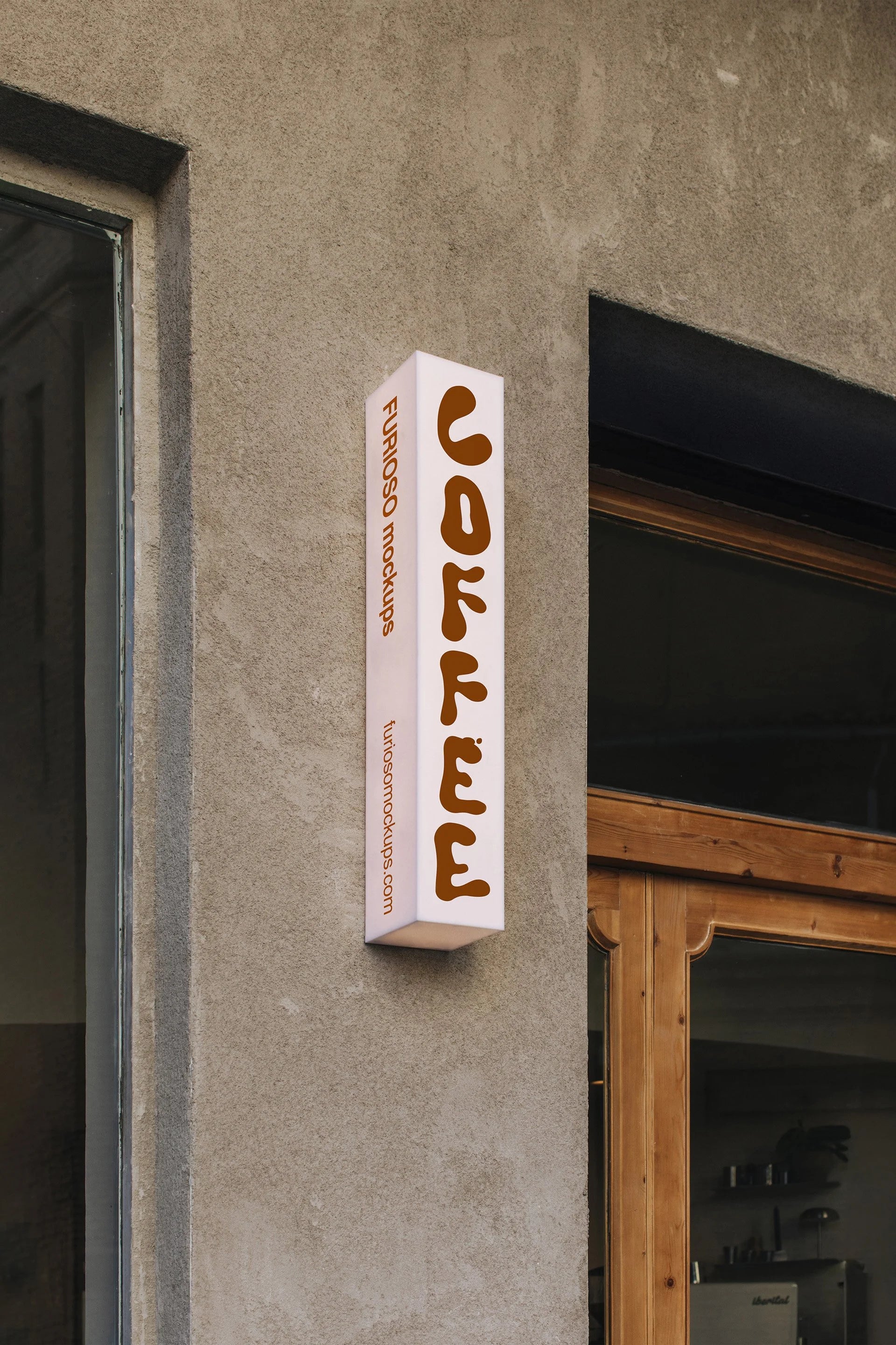 Signage Mockup 01CC PSD mockup from the Coffee Collection – FURIOSO